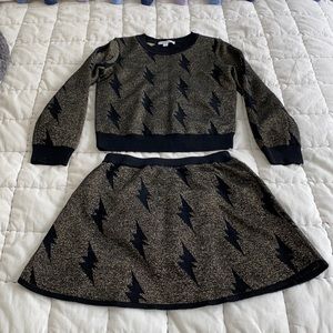 Rockets of Awesome skirt and sweater set
